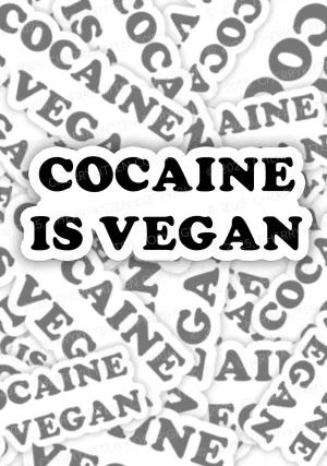 Cola Is Vegan 1Pc Y2K Sticker Cherrykitten