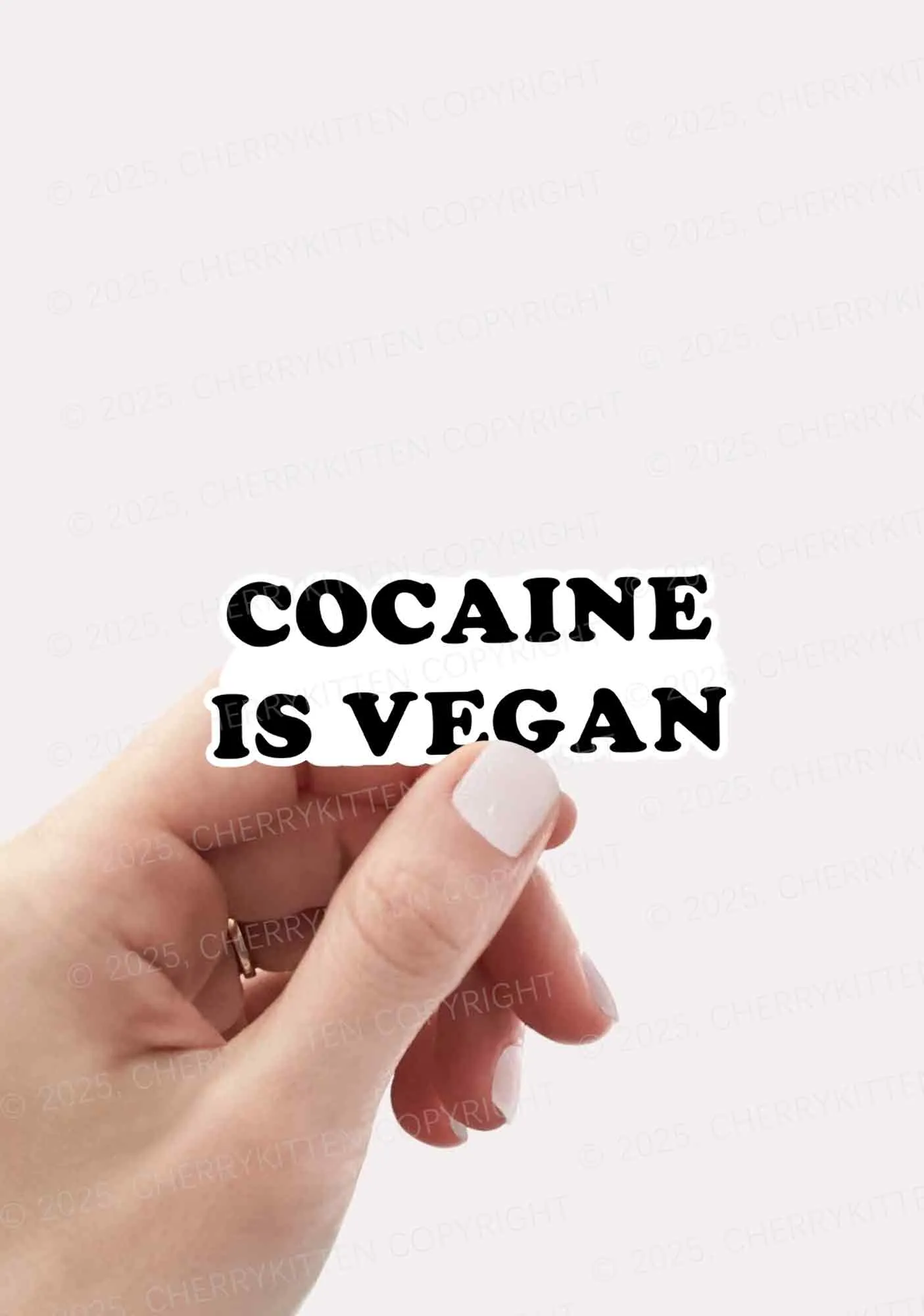 Cola Is Vegan 1Pc Y2K Sticker Cherrykitten