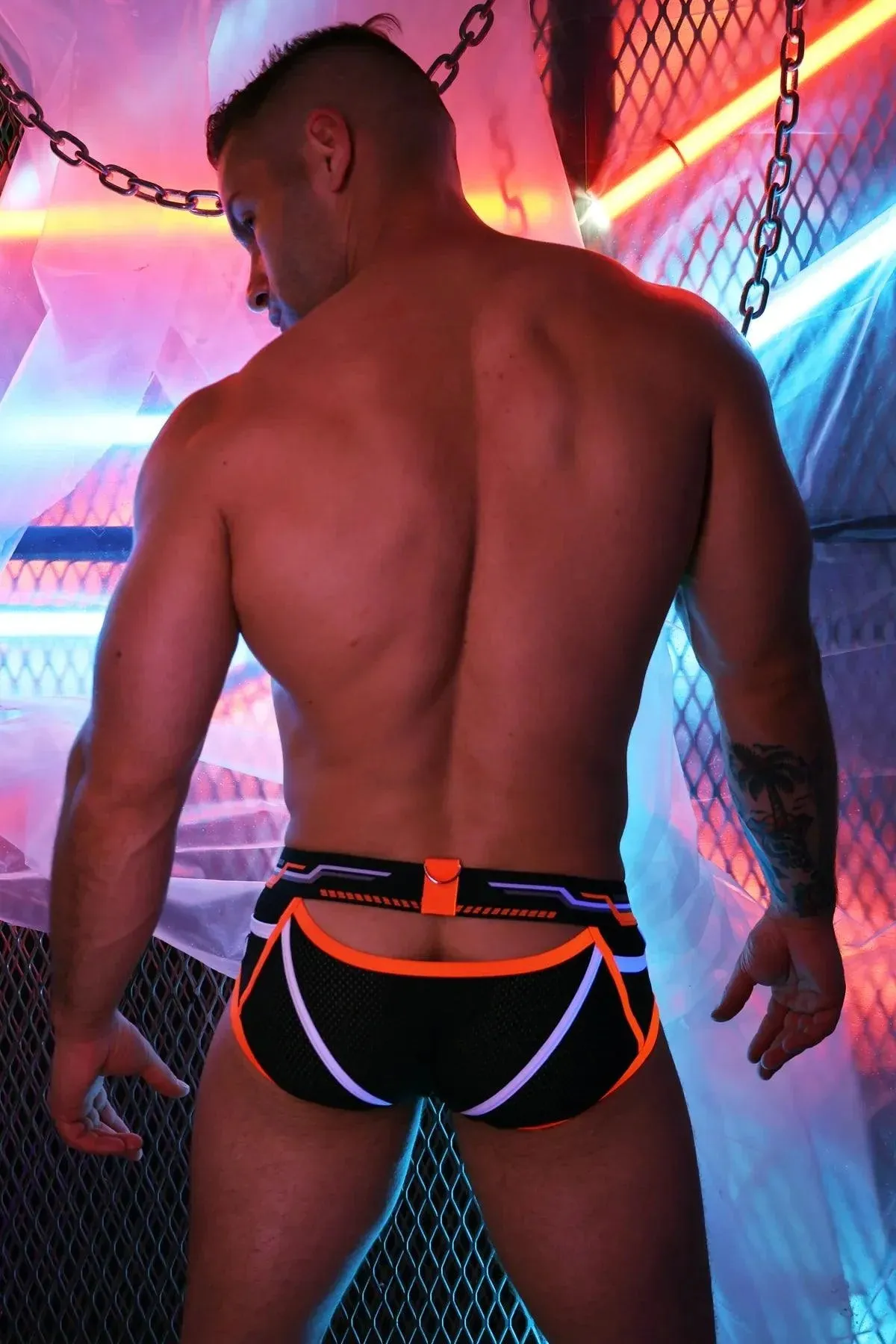 CYBER NIGHTS BRIEF NEON ORANGE