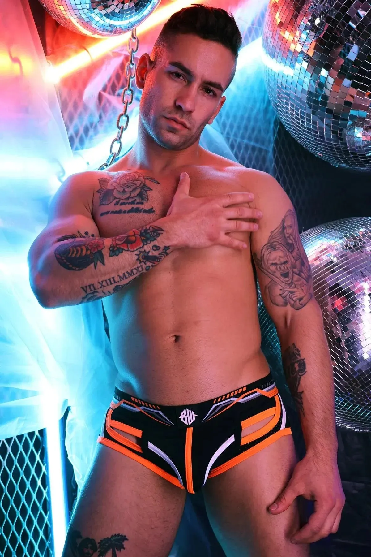 CYBER NIGHTS BRIEF NEON ORANGE