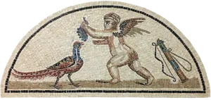 Eros and Pheasant - Mosaic Fragment