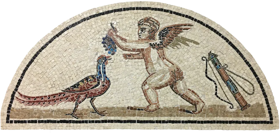 Eros and Pheasant - Mosaic Fragment