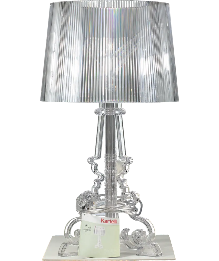 Kartell White Bourgie Transparent  Baroque Lamp
