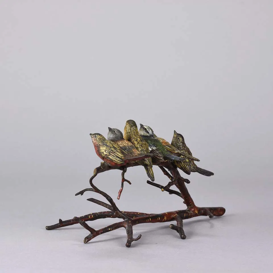 "Birds on a Branch" by Franz Bergman